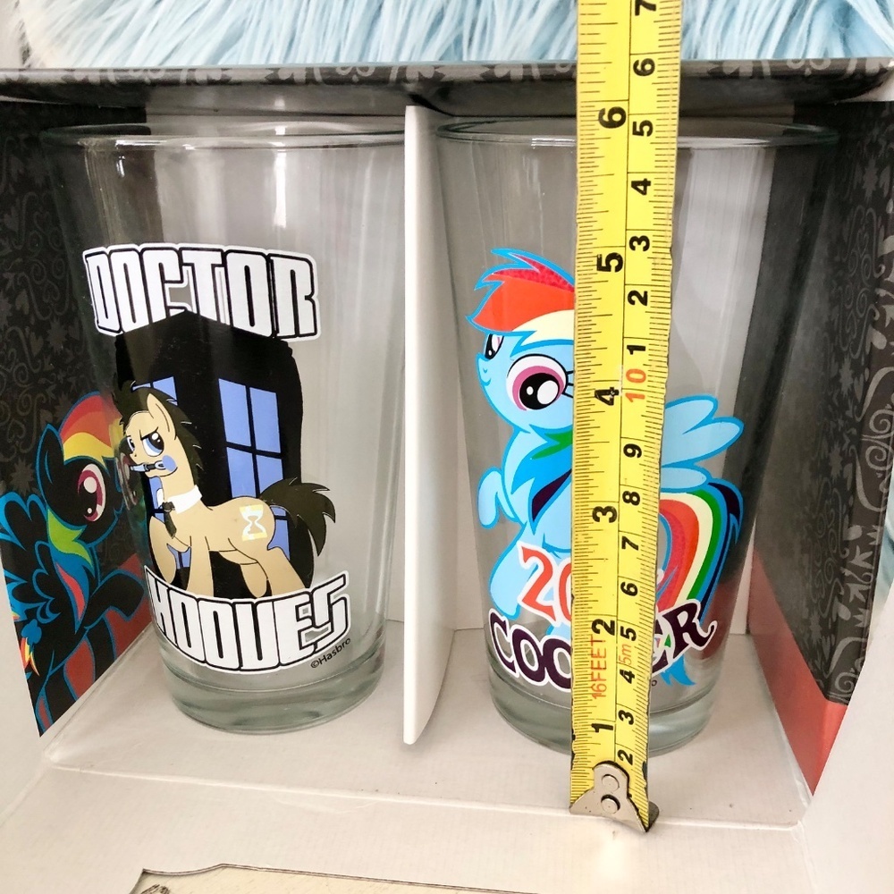 MY LITTLE PONY - MLP, 2013, HMV Exclusive, Pint Glass 2-Pack, NEW In Box - Picture 8 of 8